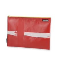 Sustainable pouches made from truck tarp | FREITAG