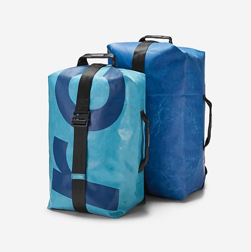 Bags made from truck tarps other sustainable fabrics FREITAG